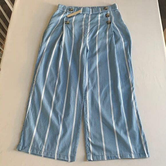 Appraisal NWT stripped cropped trouser pants size medium - Picture 2 of 8